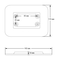 Купить Адаптер для установки крепления CFMT303 на надувную лодку арт. CFMT311B