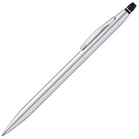 Купить Шариковая ручка Cross Click в блистере, с доп. гелевым стержнем черного цвета. Цвет - серебристый арт. AT0622S-101