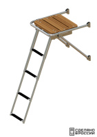 Купить Платформа кормовая с трапом 4 ступени черные арт. 040204BT