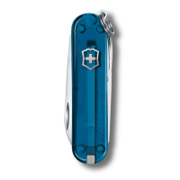 Купить Нож-брелок VICTORINOX Classic SD Colors "Sky High", 58 мм, 7 функций, полупрозрачный синий арт. 0.6223.T61G