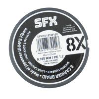 Купить Леска плетеная SFX 8X разноцветная 150 м 0.185 мм 13 кг PE 1.2 арт. SFX8B185M150