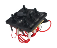 Купить Панель бортового питания 5 переключателей, разъем прикуриватель, индикация (упаковка из 24 шт.) арт. C91341LED_pkg_24