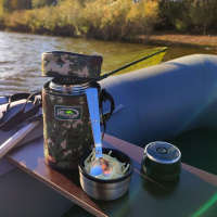 Купить Термос для еды Biostal Охота (0,5 литра), с термочехлом, стальной арт. NTS-500B