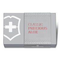 Купить Нож-брелок VICTORINOX Classic SD Precious Alox "Gentle Rose", 58 мм, 5 функций, розовый арт. 0.6221.405G
