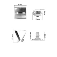 Купить Фиксатор SUNFINE для двери 26x31x22 мм, нержавеющая сталь арт. SF31146-3