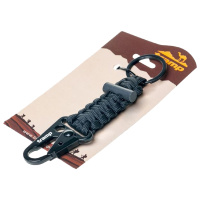 Купить Tramp брелок паракордовый для ключей (карабин/кольцо для ключей/огниво) (черный) арт. TRA-236