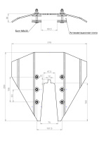 Купить Гидрокрыло для подвесного лодочного мотора 4-6 л.с., монтаж без сверления арт. 080202T