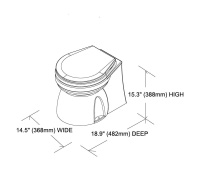 Купить Унитаз с электрической помпой 12V арт. 15499A12 (1548012)