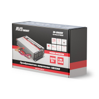 Купить Преобразователь напряжения автомобильный AVS IN-2000W (12В > 220В, 2000 Вт, USB) арт. 6820