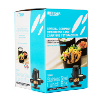 Купить Термос для еды с контейнерами Tiger LWU-A171 Charcoal Gray (цвет - угольно серый) арт. LWU-A171 HD