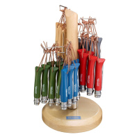 Купить Набор-дисплей 60 шт: нож Opinel №8, нержавеющая сталь, синий/зеленый/красный/серый/бесцветный, 001722 арт. 001722