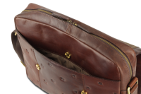 Купить Сумка через плечо Mano Don Leon, натуральная кожа в коричневом цвете, 38х30х7 см арт. M191920741