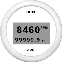 Купить Тахометр цифровой 8000 об/мин со счетчиком моточасов (WW), SR:1-10 арт. JMV00555