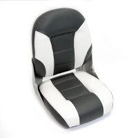 Купить Сиденье мягкое складное Cruistyle III High Back Boat Seat, бело-серое арт. 75131WC