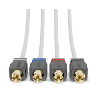 Купить 4-х канальный межблочный кабель из 100% меди для морского применения RCA 7,6 м. MOFCR-25FT.4CH, DS18 арт. MOFCR-25FT.4CH