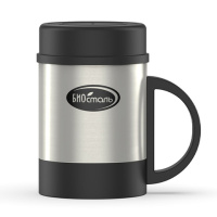 Купить Кружка Biostal (0,37 литра) с пластиковой ручкой и крышкой арт. NM-105A