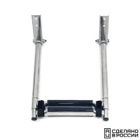 Купить Трап телескопический складной, 2 черных ступени (ширина 305 мм.) AISI 316 арт. 041101BT