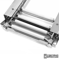 Купить Трап телескопический выдвижной с фиксирующим механизмом, 4 белых ступени (ширина 294 мм.) арт. 040141WT