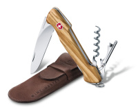 Купить Нож перочинный VICTORINOX Wine Master, 130 мм, 6 функций, с фиксатором, рукоять из оливкового дерева арт. 0.9701.64