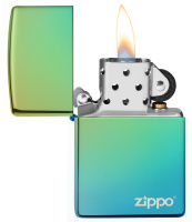 Купить Зажигалка ZIPPO Classic с покрытием High Polish Teal, латунь/сталь, зелёная, глянцевая, 38x13x57 мм арт. 49191ZL