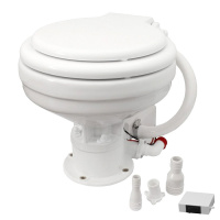 Купить Унитаз судовой 360х445, в комплекте с электр.помпой 12В (нов) арт. 29920