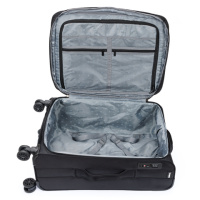 Купить Чемодан Torber Brosno, чёрный, нейлон 600D, 43,5х19х68 см, 56 л арт. T1901M-Black