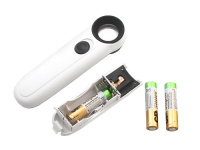 Купить Лупа 6В-1В (диам.21мм, 20х, с LED подсветкой, в футляре) арт. 22677