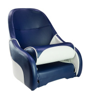 Купить Кресло с болстером Ocean Flip Up, обивка синий/белый винил арт. 13127WB-MR