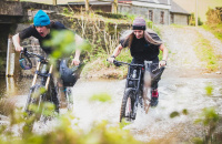 Купить Водонепроницаемые носки DexShell Ultralite Bamboo Black-Pink M (39-42), DS643PM арт. DS643PM