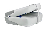 Купить Кресло мягкое складное Classic, обивка винил, цвет серый/синий, Marine Rocket (упаковка из 10 шт.) арт. 75102GB-MR_pkg_10