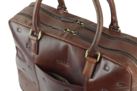 Купить Сумка Mano Don Leon, натуральная кожа в коричневом цвете, 42х30х11,5 см арт. M191920941