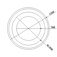 Купить Держатель емкости 76 мм, с подсветкой арт. C11675LED