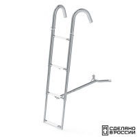 Купить Трап телескопический носовой, 4 белых ступени (ширина 260 мм.) арт. 040107WT