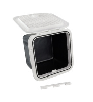 Купить Ящик врезной с крышкой; белый; 374х374х250 мм арт. SP2457