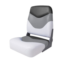 Купить Сиденье мягкое складное Premium High Back Boat Seat, бело-серое арт. 75128WGC