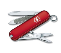 Купить Нож-брелок Victorinox Classic, 58 мм, 7 функций, красный (подар. упак.) арт. 0.6203.R