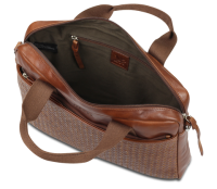 Купить Сумка Mano Don Luca, натуральная кожа в коньячном цвете, 37х27х6 см арт. M191945902