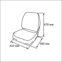 Купить Сиденье мягкое складное Economy Low Back Seat, синее арт. 75103B