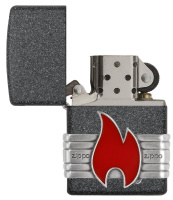 Купить Зажигалка ZIPPO Classic с покрытием Iron Stone™, латунь/сталь, серая, матовая, 38x13x57 мм арт. 29663