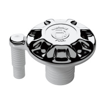 Купить Горловина заливная для бензина под шланг 38 мм с вентиляцией, пластик, хром арт. TP2190