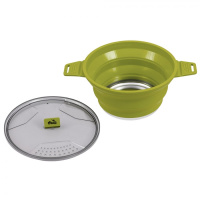 Купить Котелок складной силиконовый Tramp 2,5 л TRC-146, оливковый арт. TRC-146