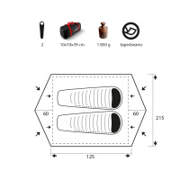 Купить Палатка Trimm Extreme PIONEER-DSL, оранжевый 2, 51537 арт. 51537