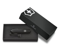 Купить Нож перочинный VICTORINOX Spartan Onyx Black, 91 мм, 12 функций, чёрный, со шнурком в комплекте арт. 1.3603.31P
