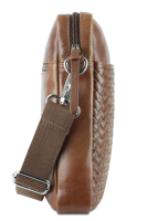 Купить Сумка через плечо Mano Don Luca, натуральная кожа в коньячном цвете, 23х26,5х4,5 см арт. M191945802