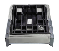 Купить Кресло складное мягкое PREMIUM WAVE; цвет серый/черный арт. 1062034