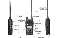 Купить Радиостанция Baofeng DR-1801 UV, DMR, 136-174/400-470 МГц, 2000 мАч, 5 Вт арт. MT274