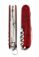 Купить Нож Victorinox Climber Luzern, 91 мм, 14 функций, полупрозрачный красный (подар. упак.) арт. 1.3703.TE1