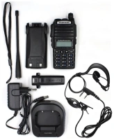 Купить Baofeng UV-82 (Black) 5 Вт Портативная радиостанция VHF/UHF (136-174 МГц; 400-520 МГц) арт. MT275
