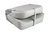 Купить Кресло складное мягкое ECONOMY низк спинк, серый (упаковка из 2 шт.) арт. 1040623_pkg_2