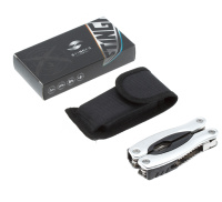 Купить Мультитул Stinger, 104x45 мм, 15 функций, сталь/алюминий/пластик, серебристый, в нейлоновом чехле арт. MT-820AB